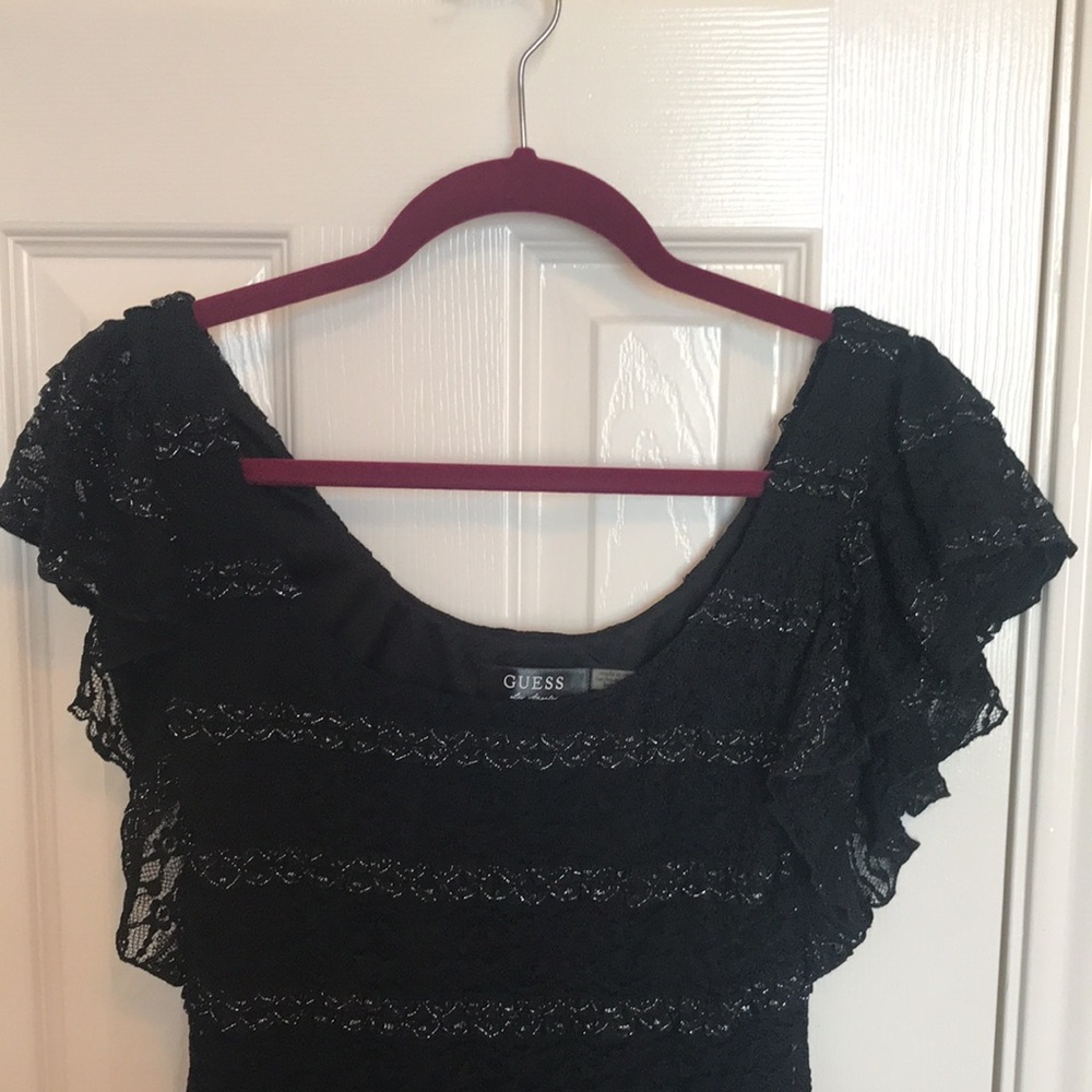 Guess Lace Ruffle Dress - Picture 2 of 9